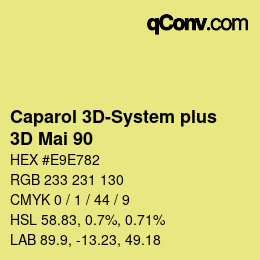 カラーコード: Caparol 3D-System plus - 3D Mai 90 | qconv.com