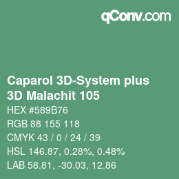 Code couleur: Caparol 3D-System plus - 3D Malachit 105 | qconv.com