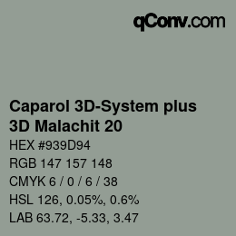 カラーコード: Caparol 3D-System plus - 3D Malachit 20 | qconv.com
