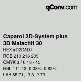 Código de color: Caparol 3D-System plus - 3D Malachit 30 | qconv.com