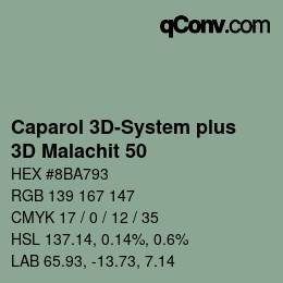 Color code: Caparol 3D-System plus - 3D Malachit 50 | qconv.com