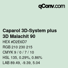 Código de color: Caparol 3D-System plus - 3D Malachit 90 | qconv.com