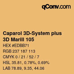 Código de color: Caparol 3D-System plus - 3D Marill 105 | qconv.com