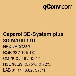Color code: Caparol 3D-System plus - 3D Marill 110 | qconv.com