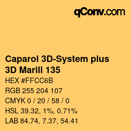 Color code: Caparol 3D-System plus - 3D Marill 135 | qconv.com