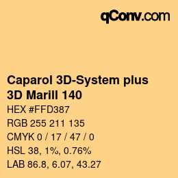 Color code: Caparol 3D-System plus - 3D Marill 140 | qconv.com