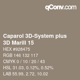 Color code: Caparol 3D-System plus - 3D Marill 15 | qconv.com
