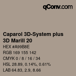 Color code: Caparol 3D-System plus - 3D Marill 20 | qconv.com