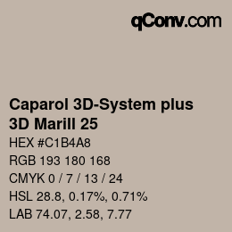 Color code: Caparol 3D-System plus - 3D Marill 25 | qconv.com