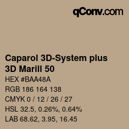 カラーコード: Caparol 3D-System plus - 3D Marill 50 | qconv.com