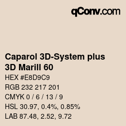 Color code: Caparol 3D-System plus - 3D Marill 60 | qconv.com