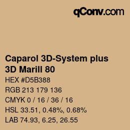 Color code: Caparol 3D-System plus - 3D Marill 80 | qconv.com