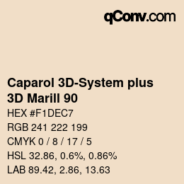 Color code: Caparol 3D-System plus - 3D Marill 90 | qconv.com