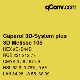 Color code: Caparol 3D-System plus - 3D Melisse 105 | qconv.com
