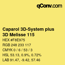 Color code: Caparol 3D-System plus - 3D Melisse 115 | qconv.com