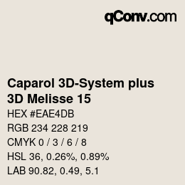 Farbcode: Caparol 3D-System plus - 3D Melisse 15 | qconv.com