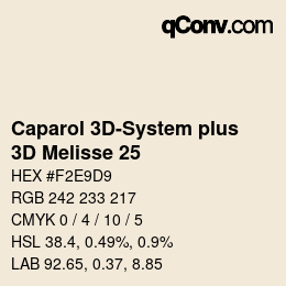 Color code: Caparol 3D-System plus - 3D Melisse 25 | qconv.com