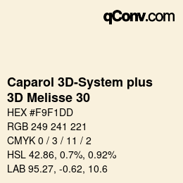 Color code: Caparol 3D-System plus - 3D Melisse 30 | qconv.com