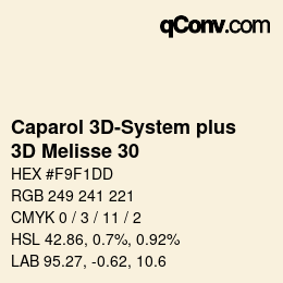 Código de color: Caparol 3D-System plus - 3D Melisse 30 | qconv.com