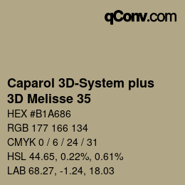 Color code: Caparol 3D-System plus - 3D Melisse 35 | qconv.com