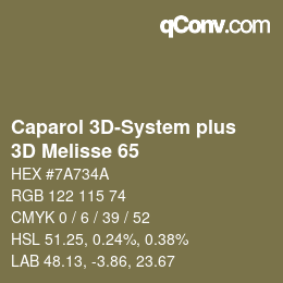 Color code: Caparol 3D-System plus - 3D Melisse 65 | qconv.com