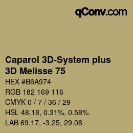 Color code: Caparol 3D-System plus - 3D Melisse 75 | qconv.com