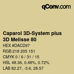Color code: Caparol 3D-System plus - 3D Melisse 80 | qconv.com