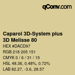 Color code: Caparol 3D-System plus - 3D Melisse 80 | qconv.com