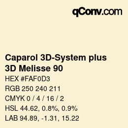 Color code: Caparol 3D-System plus - 3D Melisse 90 | qconv.com