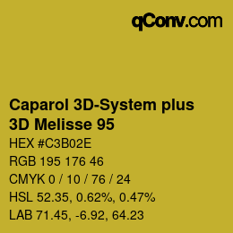 Color code: Caparol 3D-System plus - 3D Melisse 95 | qconv.com