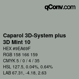 Color code: Caparol 3D-System plus - 3D Mint 10 | qconv.com