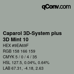 カラーコード: Caparol 3D-System plus - 3D Mint 10 | qconv.com