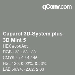 Farbcode: Caparol 3D-System plus - 3D Mint 5 | qconv.com
