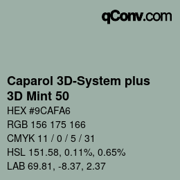 カラーコード: Caparol 3D-System plus - 3D Mint 50 | qconv.com