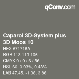 Color code: Caparol 3D-System plus - 3D Moos 10 | qconv.com