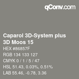 Color code: Caparol 3D-System plus - 3D Moos 15 | qconv.com