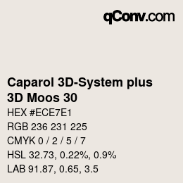 Color code: Caparol 3D-System plus - 3D Moos 30 | qconv.com