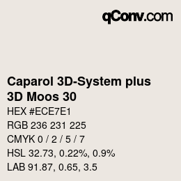 Código de color: Caparol 3D-System plus - 3D Moos 30 | qconv.com