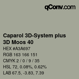 Color code: Caparol 3D-System plus - 3D Moos 40 | qconv.com