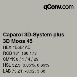 Color code: Caparol 3D-System plus - 3D Moos 45 | qconv.com