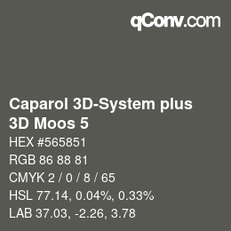 カラーコード: Caparol 3D-System plus - 3D Moos 5 | qconv.com