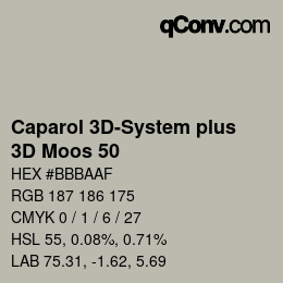 Color code: Caparol 3D-System plus - 3D Moos 50 | qconv.com