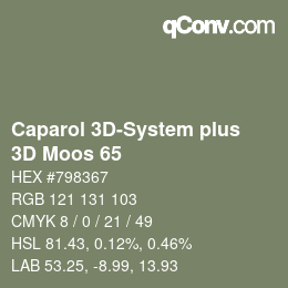 Código de color: Caparol 3D-System plus - 3D Moos 65 | qconv.com