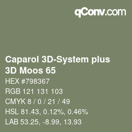 カラーコード: Caparol 3D-System plus - 3D Moos 65 | qconv.com