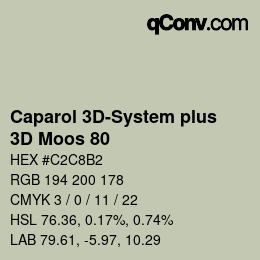Código de color: Caparol 3D-System plus - 3D Moos 80 | qconv.com