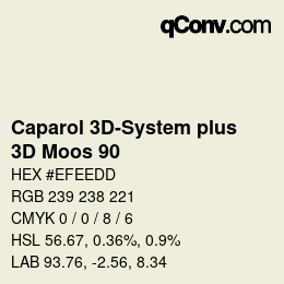 Color code: Caparol 3D-System plus - 3D Moos 90 | qconv.com