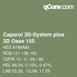 Color code: Caparol 3D-System plus - 3D Oase 105 | qconv.com