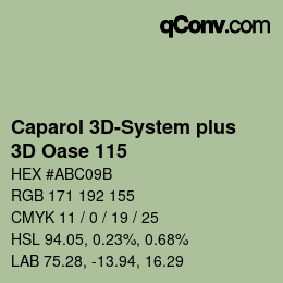 Código de color: Caparol 3D-System plus - 3D Oase 115 | qconv.com