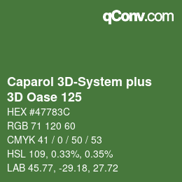 Code couleur: Caparol 3D-System plus - 3D Oase 125 | qconv.com