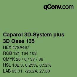 Farbcode: Caparol 3D-System plus - 3D Oase 135 | qconv.com